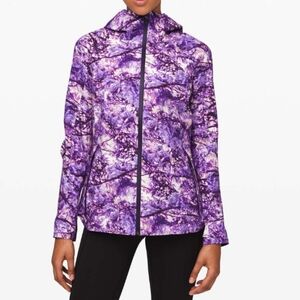Lululemon the rain is calling seawheeze  jacket fractal forest pink multi RARE!